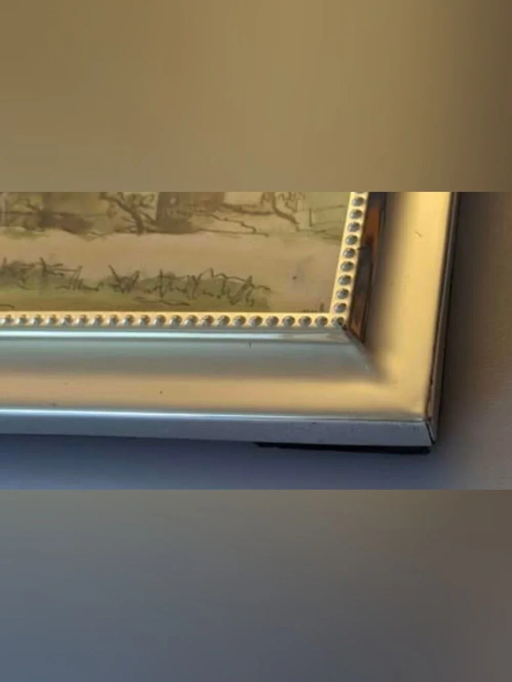 Huntington Gallery Easel Stand Silver Tone Frame. Photo: 5